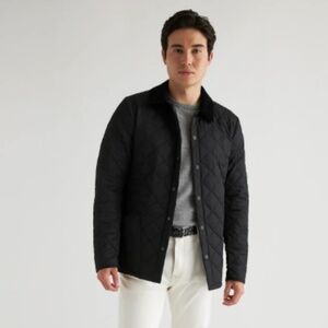 Quince Black Lightweight Shirt Jacket